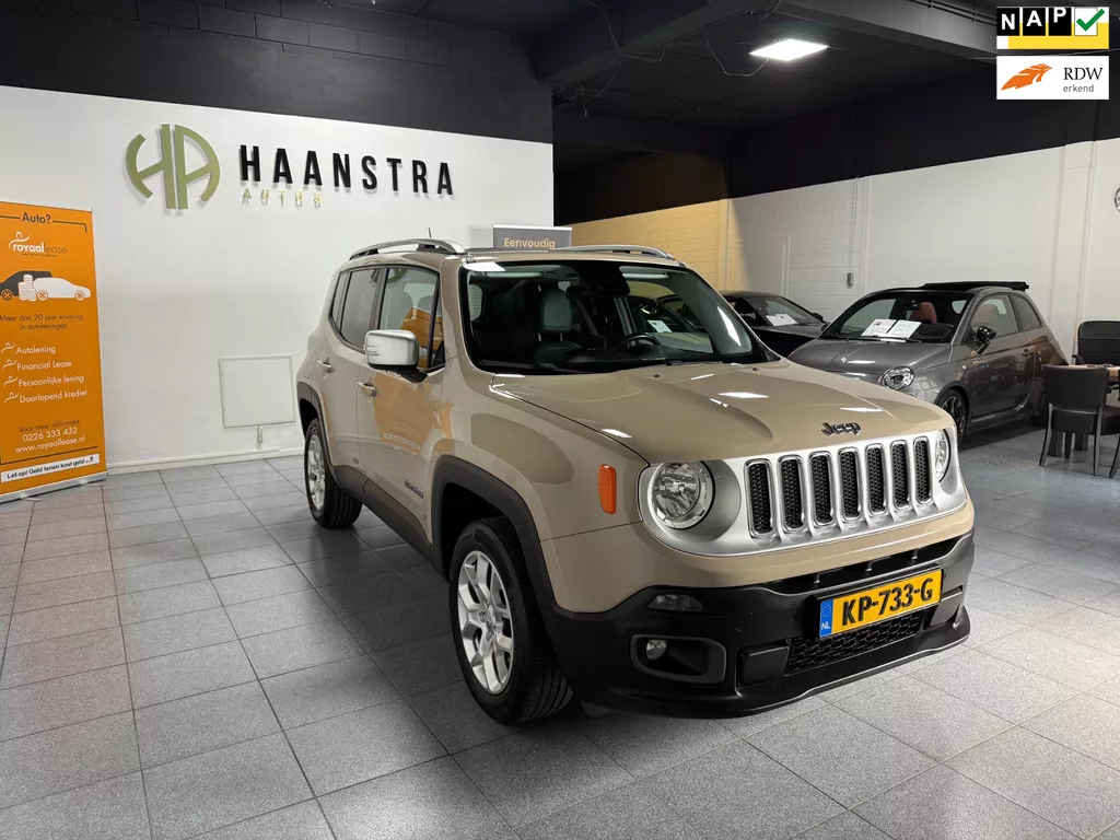 Jeep Renegade 1.4 MultiAir Limited AWD 170PK Leder Dub-Open dak.